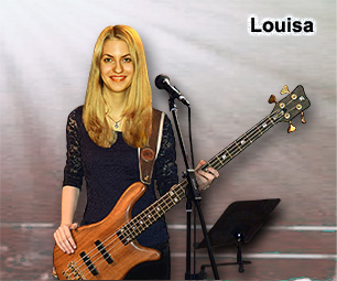 Louisa, Bassistin, Gitarristin